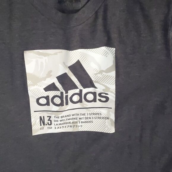 Men's Adidas amplifier tshirt dark gray size medium - Picture 2 of 3